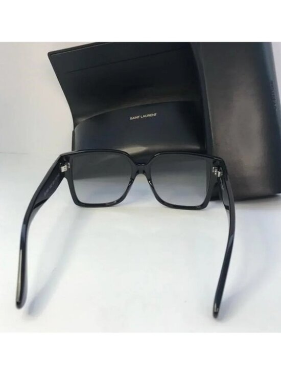 Ship Sameday - ? - New Authentic Saint Laurent Black Grey Sunglasses SLM9 main image 4